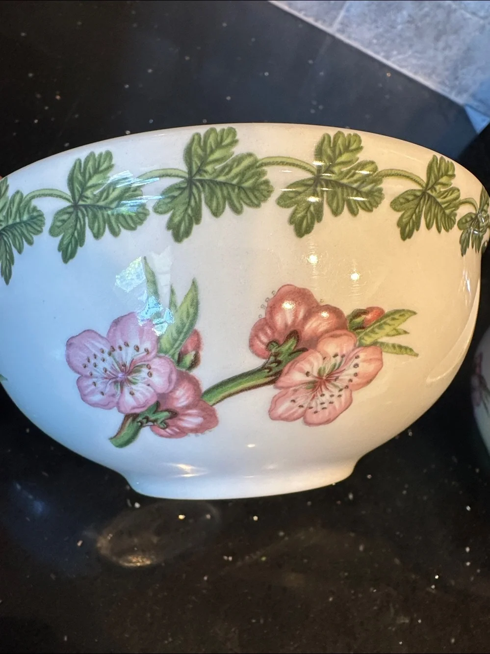 Set of Two Portmeirion Pomona Salad/Dessert/Fruit Bowls with Fruit Illustrations